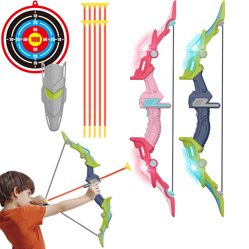 Лук и стрелы для детей, набор  – обзор и цена Outdoor Hunting Games For Kids